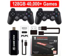 4K Game Stick 128G 40000 Games Retro Game Console HD Video Game Console Wireless Controller For PSP PS1 GBA Birthday Christmas Gift