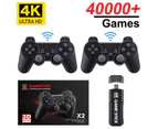 4K Game Stick 128G 40000 Games Retro Game Console HD Video Game Console Wireless Controller For PSP PS1 GBA Birthday Christmas Gift