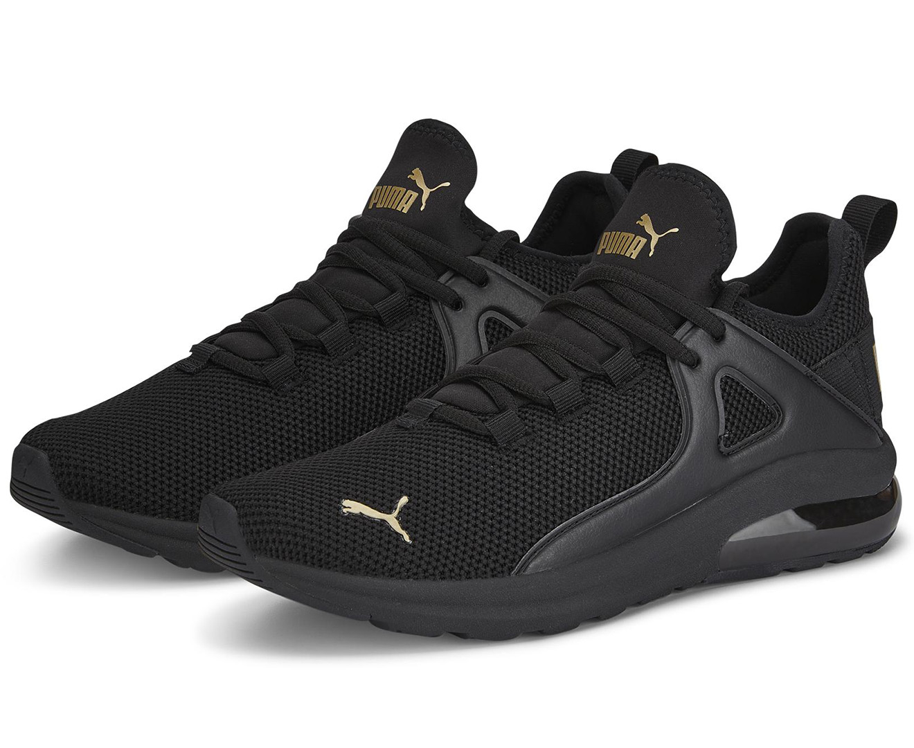 Puma Men's Electron 2.0 Sneakers - Puma Black/Puma Team Gold | Catch.co.nz
