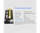 Uedai Ver006 Powered USB 3.0 PCI-E 1X to 16X GPU Riser Extender Card for Mining - Black