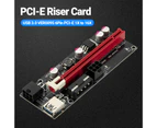 Uedai PCI-E Riser Card USB 3.0 VER009S 6Pin PCI-E 1X to 16X Graphics Card Extension Cable for Windows 7/8/10/XP - Blue