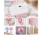 Portable Stroller Fan Clip On for Baby, Mini Personal Handheld USB Rechargeable Fan for Stroller Bedroom Car Seat Crib  -Pink