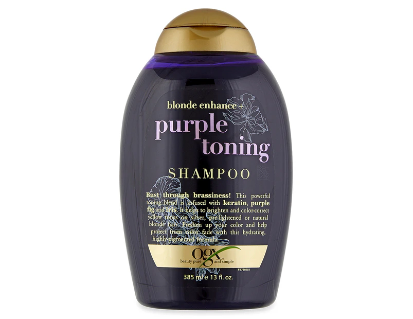 OGX Blonde Enhance + Purple Toning Shampoo 385mL