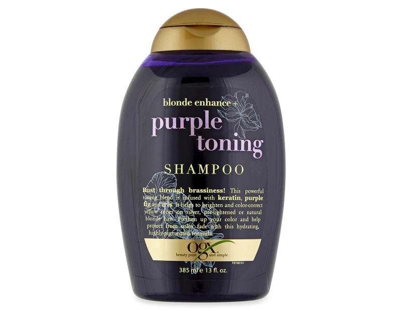 Ogx Blonde Enhance + Purple Toning Shampoo 385ml