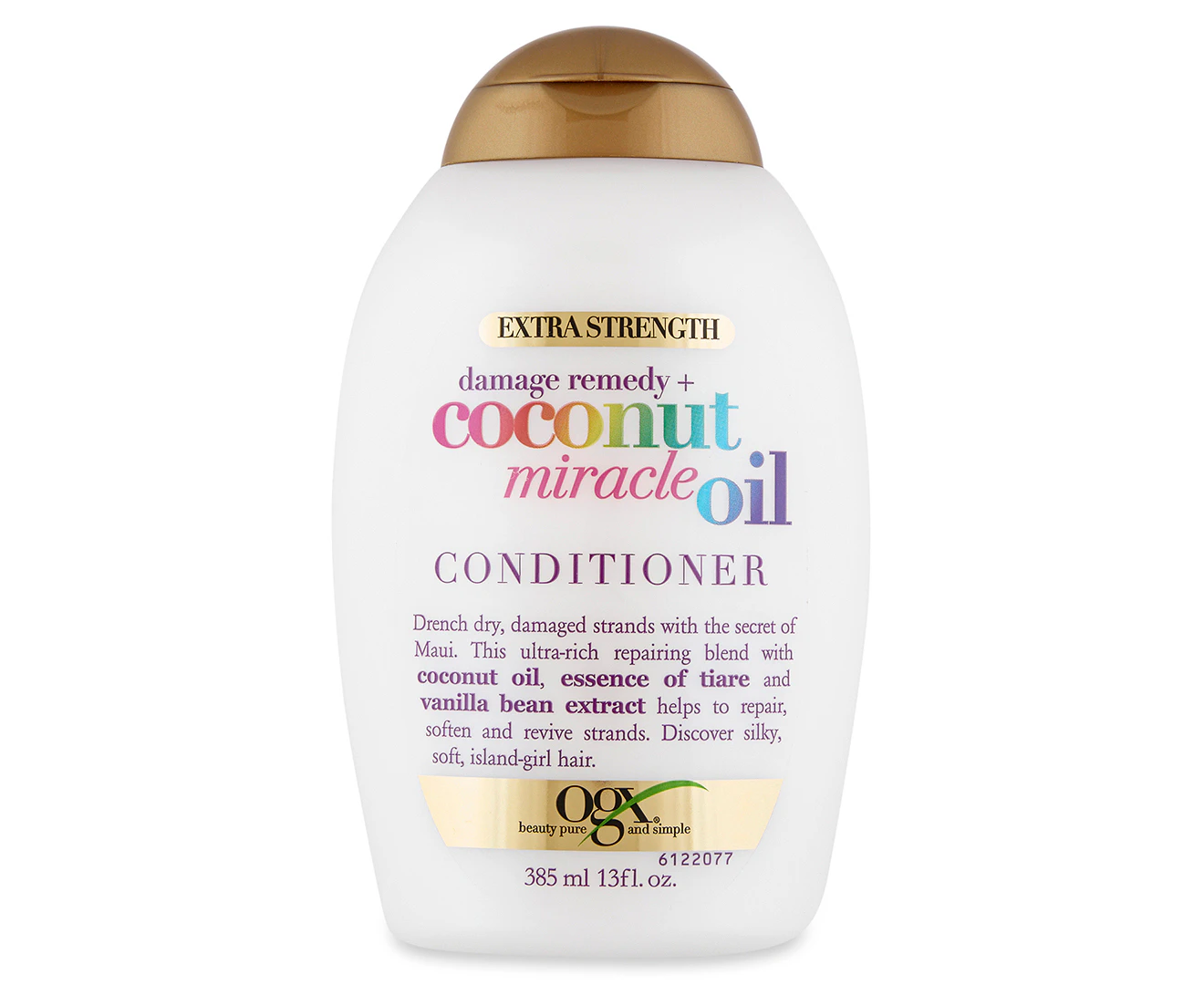 OGX Extra Strength Damage Remedy + Coconut Miracle Oil Conditioner 385mL