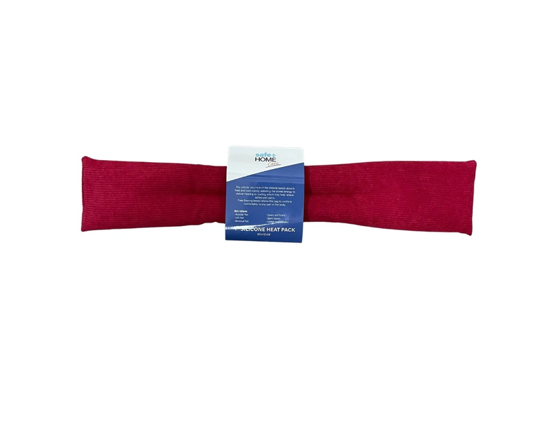 Safe Home Care Red Soft Silicone Heat Pack 63 x 12 cm