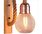 Wall Sconce - Log With Rose Gold Cover - Without Bulb