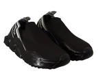 Dolce & Gabbana Black Slip On Women Low Top Sorrento Sneakers Shoes
