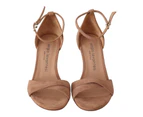 SERGIO LEVANTESI Beige Suede Leather Ankle Strap Pumps Shoes