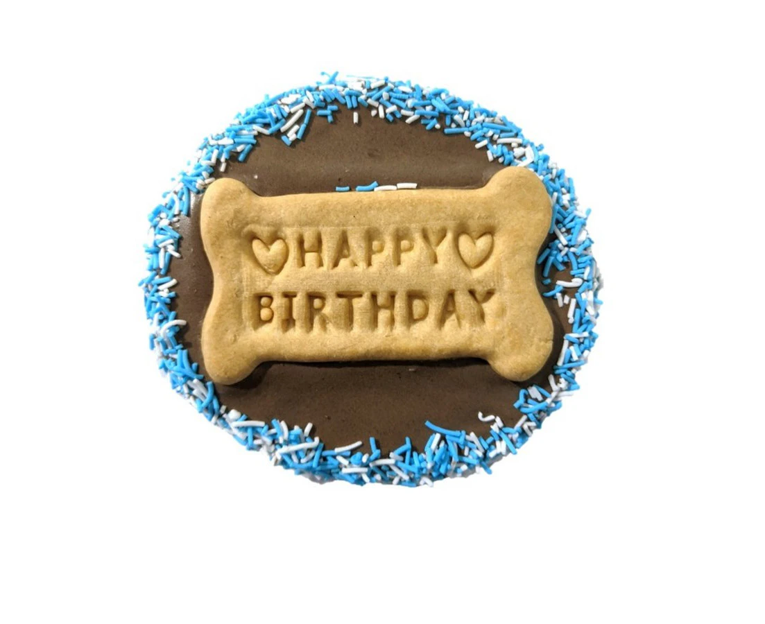 Huds And Toke - Birthday Cake Cookie - Carob Frosted 1 Piece