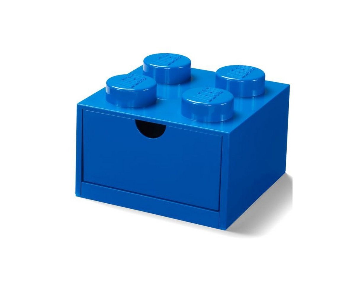 LEGO Brick Drawer, 8 Knobs, 2 Drawers, Stackable Storage Box, Light Royal  Blue