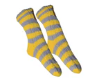 Harry Potter Womens Hufflepuff Slipper Socks (Yellow/Grey) - UT1395