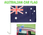 1x AUSTRALIA CAR FLAG with Window Clip Flags Australia Day 30cm x 45cm