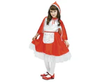 Girls Deluxe Little Red Riding Hood Costume Kids Book Week Fancy Dress