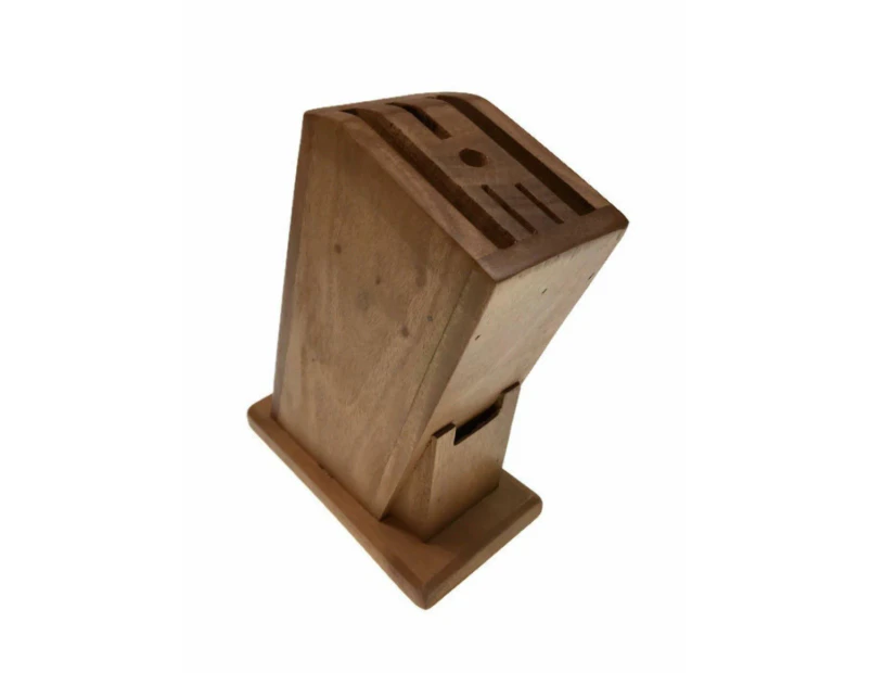 Wooden Knife Holder Knife Fork Block Kitchen Rack Desk Wood Organizer