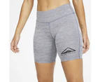 Nike Women's Fast 7' Trail Running Short Tights Gym Yoga Training - Grey