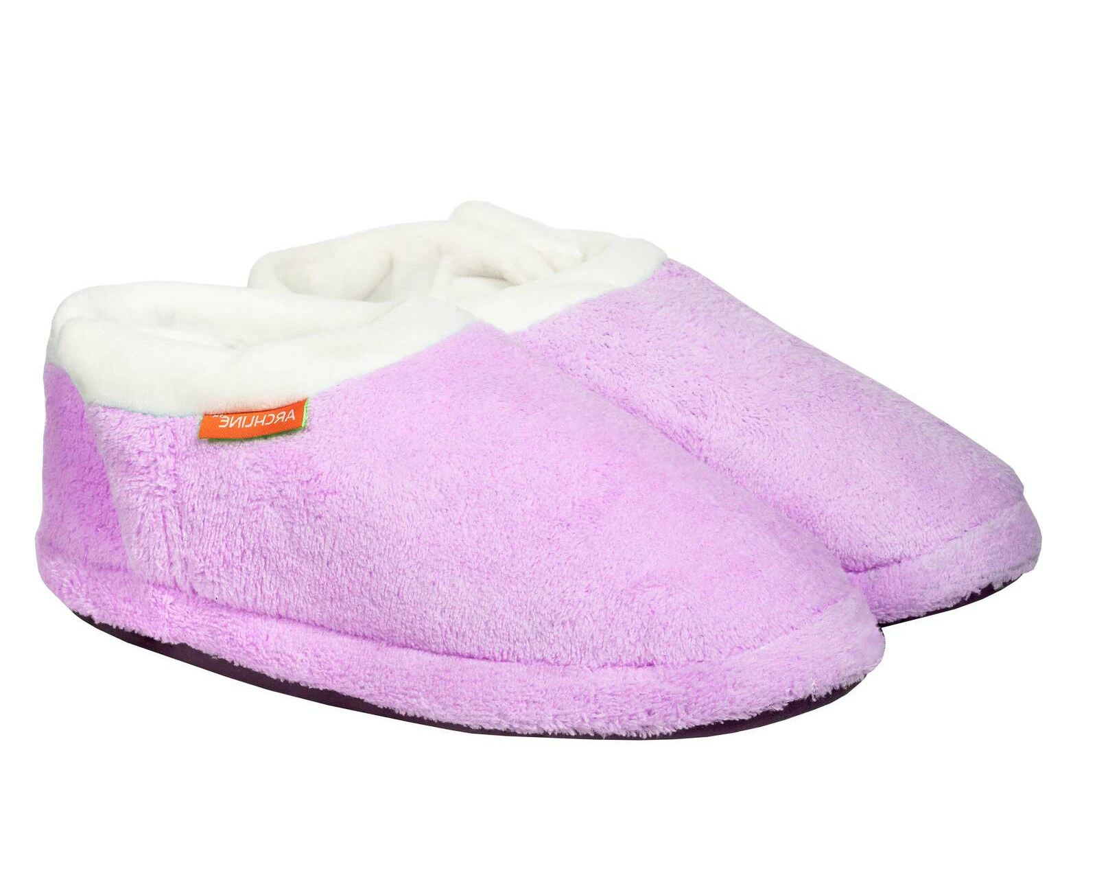 ARCHLINE Orthotic Slippers CLOSED Arch Scuffs Pain Relief Moccasins - Lilac