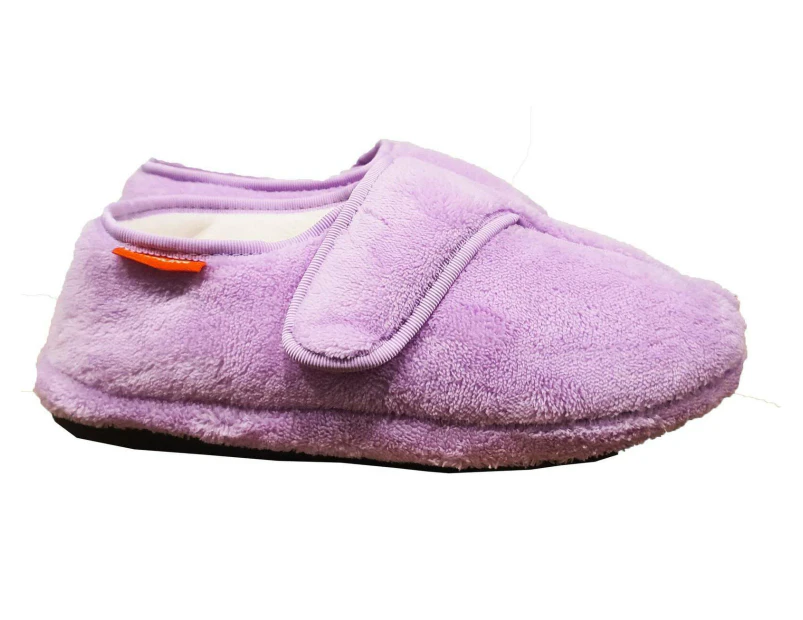 ARCHLINE Orthotic Plus Slippers Closed Scuffs Pain Relief Moccasins - Lilac