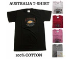 Adult Australia Kangaroo T Shirt Australia Day Souvenir Tee Top 100% Cotton - White