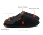 ARCHLINE Orthotic Slippers Slip On Arch Scuffs Medical Pain Relief Moccasins - Charcoal Marle