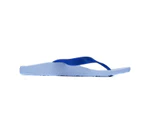 ARCHLINE Orthotic Thongs Arch Support Shoes Medical Footwear Flip Flops - White/Blue