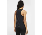 Nike Trail City Sleek Women's Running Top Tank vest Reflective Logo - Black