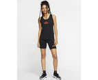 Nike Trail City Sleek Women's Running Top Tank vest Reflective Logo - Black