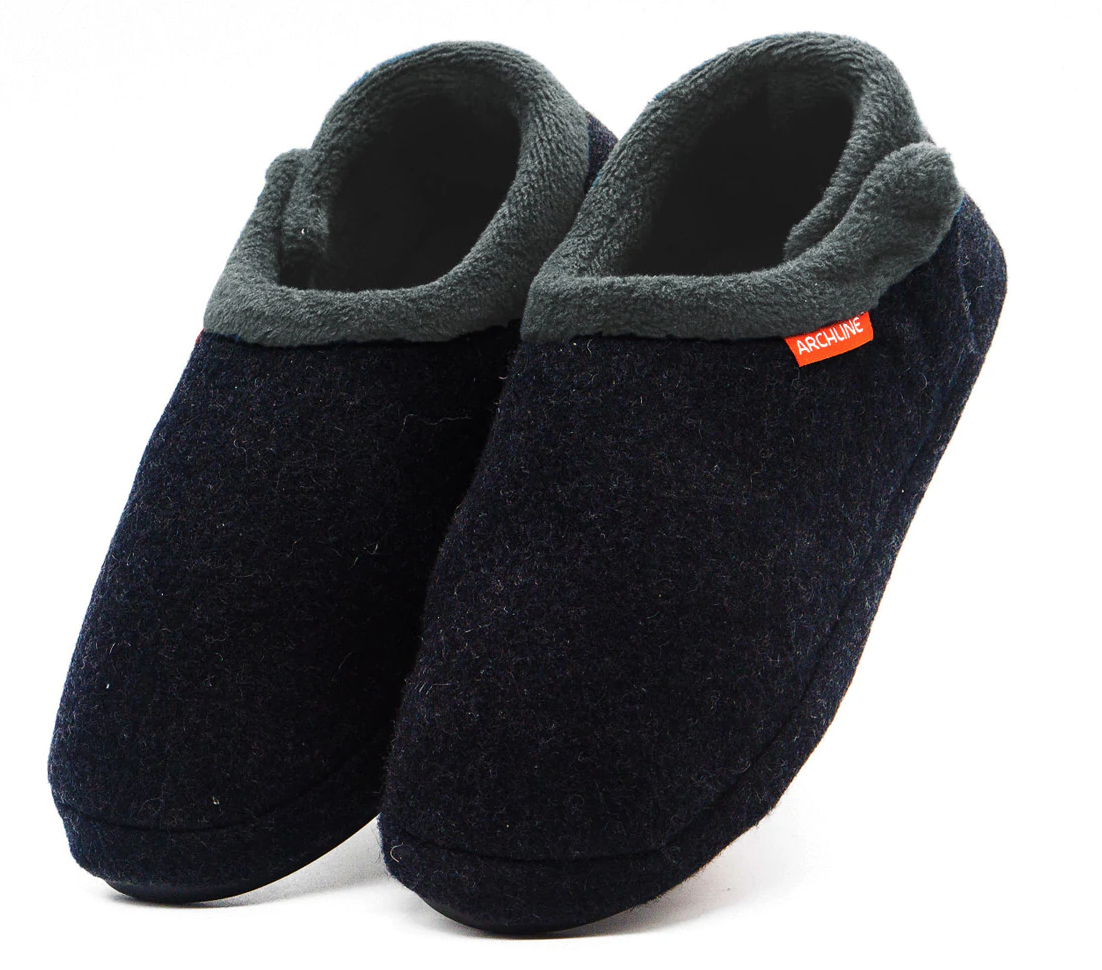 ARCHLINE Orthotic Slippers CLOSED Arch Scuffs Medical Pain Relief ...