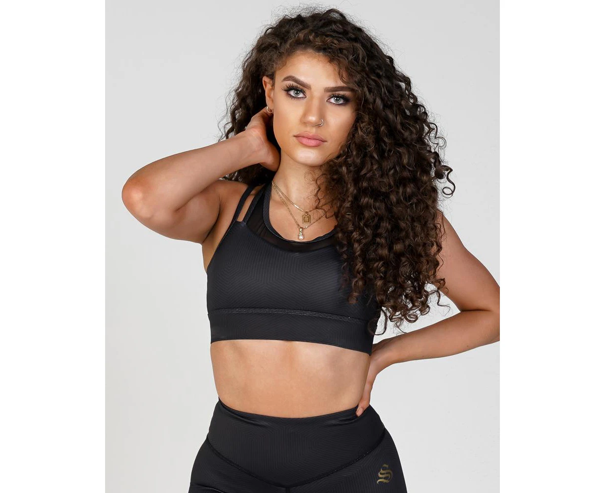 Sports Bra - Phoenix Verge Black by Strong Liftwear