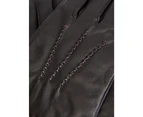 DENTS Aviemore Men's Touchscreen Leather Gloves Warm Winter - Black