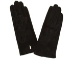 DENTS Emily Ladies Womens Plain Suede Leather Gloves w Acrylic Lining