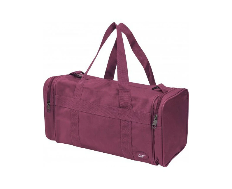 28L Travel Foldable Duffel Bag Gym Sports Luggage Foldaway School Bags - Maroon