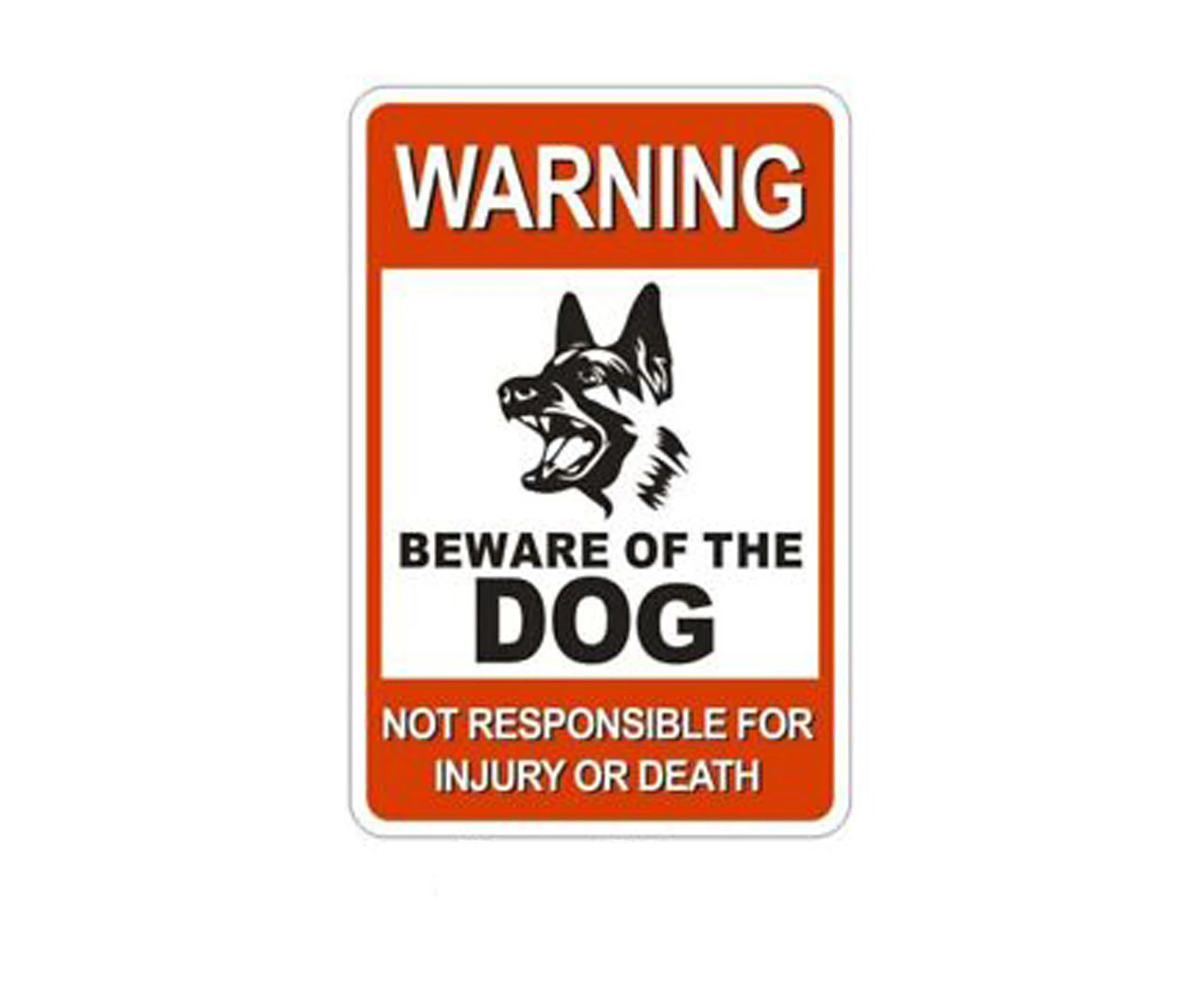 Metal Warning Sign Video Camera - Beware of Dog Guard Signs