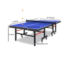 FitnessLab 15mm Top Table Tennis Table Kit Ping Pong Set Retractable Net Rack + 2 bats + 3 balls