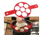 Omelette，Silicone Porous Egg Set,Nonstick Pancake Cooking Tool Egg Ring Maker Cheese Egg Cooker Pan Flip Egg Mold