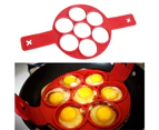 Omelette，Silicone Porous Egg Set,Nonstick Pancake Cooking Tool Egg Ring Maker Cheese Egg Cooker Pan Flip Egg Mold