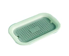 Creative personality modern household double layer drain tray - Green
