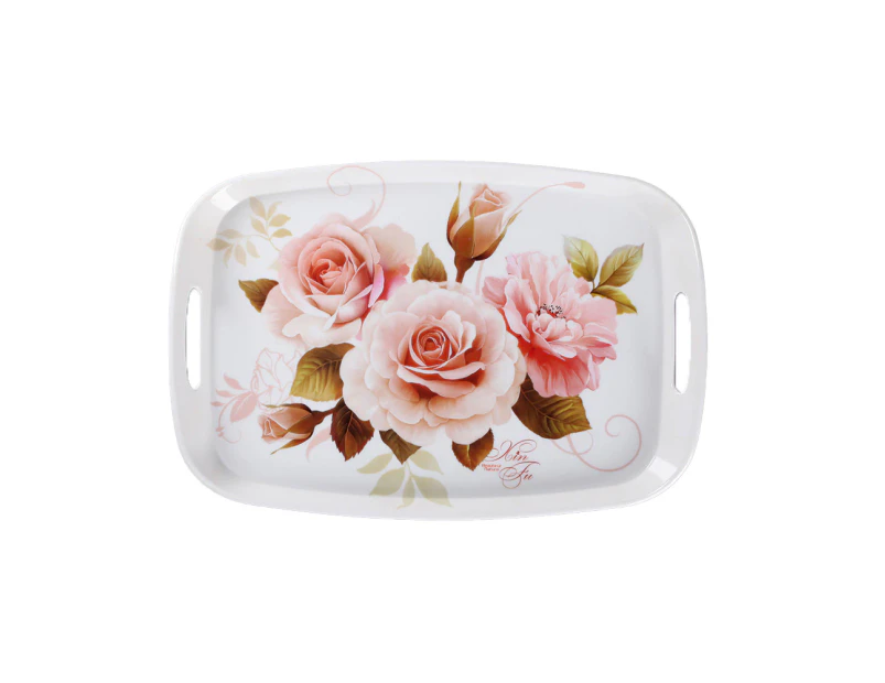 Serving Tray Decorative Tray with Handles Multi-Purpose Rectangular Serving Trays - Style1