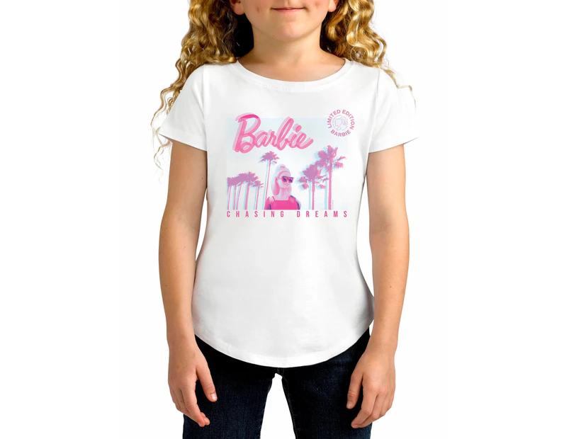Twidla Girl's Barbie Chasing Sunsets T-Shirt