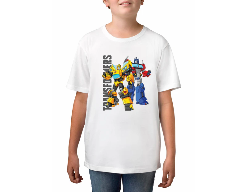 Twidla Boy's Transformers Optimus Prime & Bubblebee T-Shirt