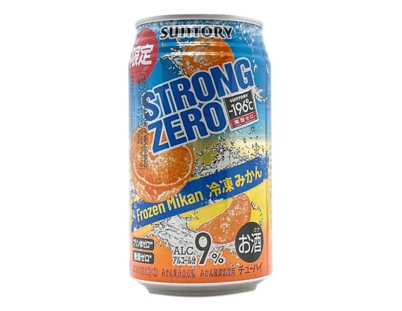 Suntory -196 Strong Zero Frozen Mikan (10X350ML)