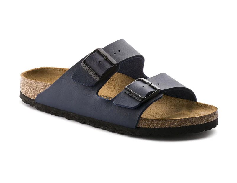 Birkenstock Unisex Arizona Birko-Flor Sandals (Navy) - 36