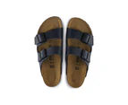 Birkenstock Unisex Arizona Birko-Flor Sandals (Navy) - 36