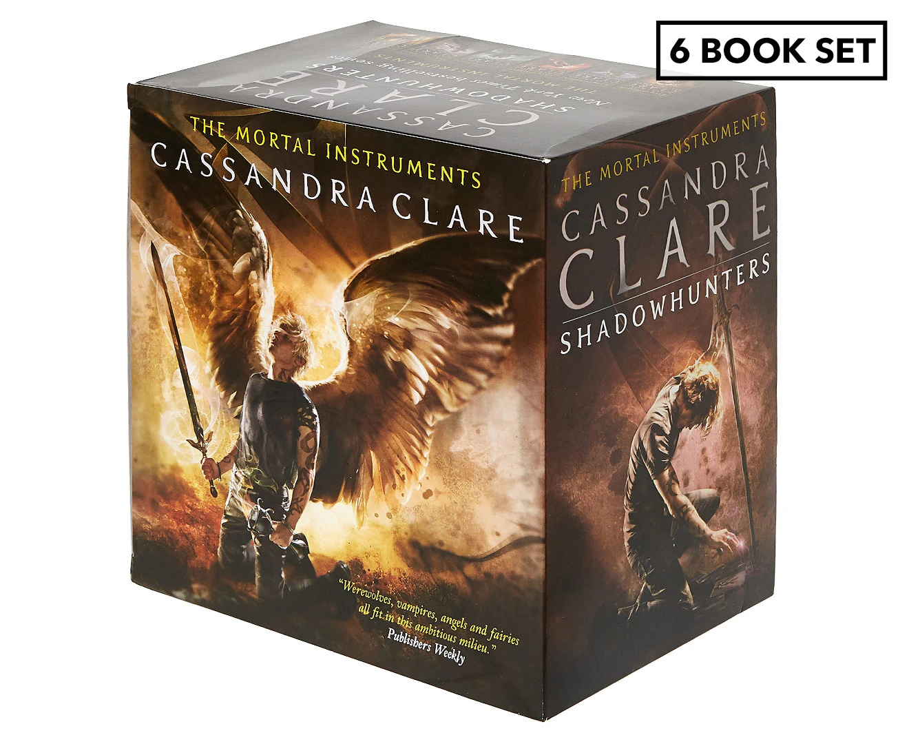 6pc Walker The Mortal Instruments Mystery Story Reading Book Collection Slipcase