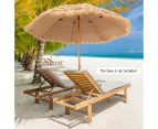 Costway 2.43m Patio Thatched Tiki Umbrella 8 Ribs Portable Hawaiian Hula Beach