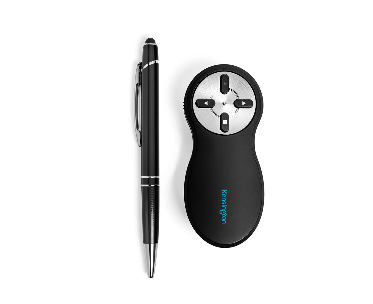 Kensington Presentation Pointer - Wi-Fi - USB - 4 Button(s) - Black, White - 1 Pack - TAA Compliant - Wireless - 2.40 GHz