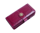 Wallet Women Leather Wallet Many Compartments Long Wallet Women RFID Protection Women Wallet Leather with Mobile Phone Pocket and Zipper