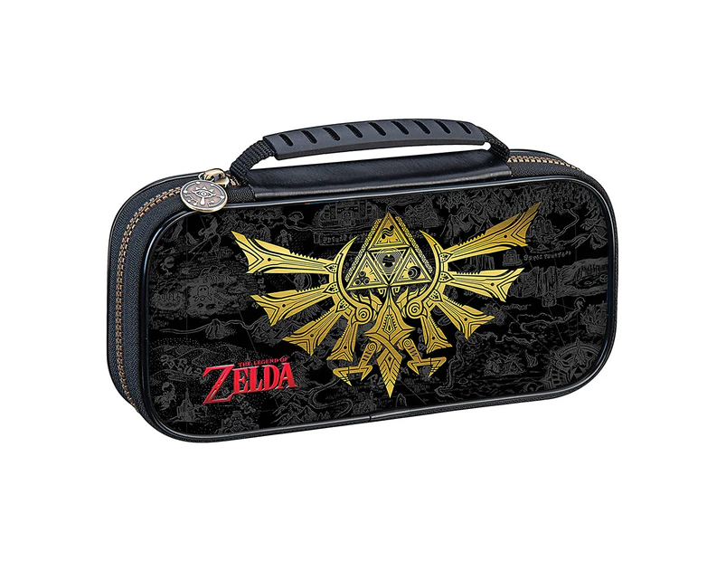 Nintendo 26cm Game Traveler Zelda Hyrule Crest Deluxe Case Storage For Switch