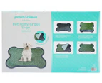 Paws & Claws 68x43cm Pet Potty Grass Tray - Green