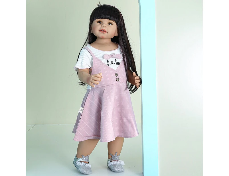 Original NPK reborn toddler girl masterpiece doll 70CM huge baby lifelike desgin dress model Christmas Decoration gift